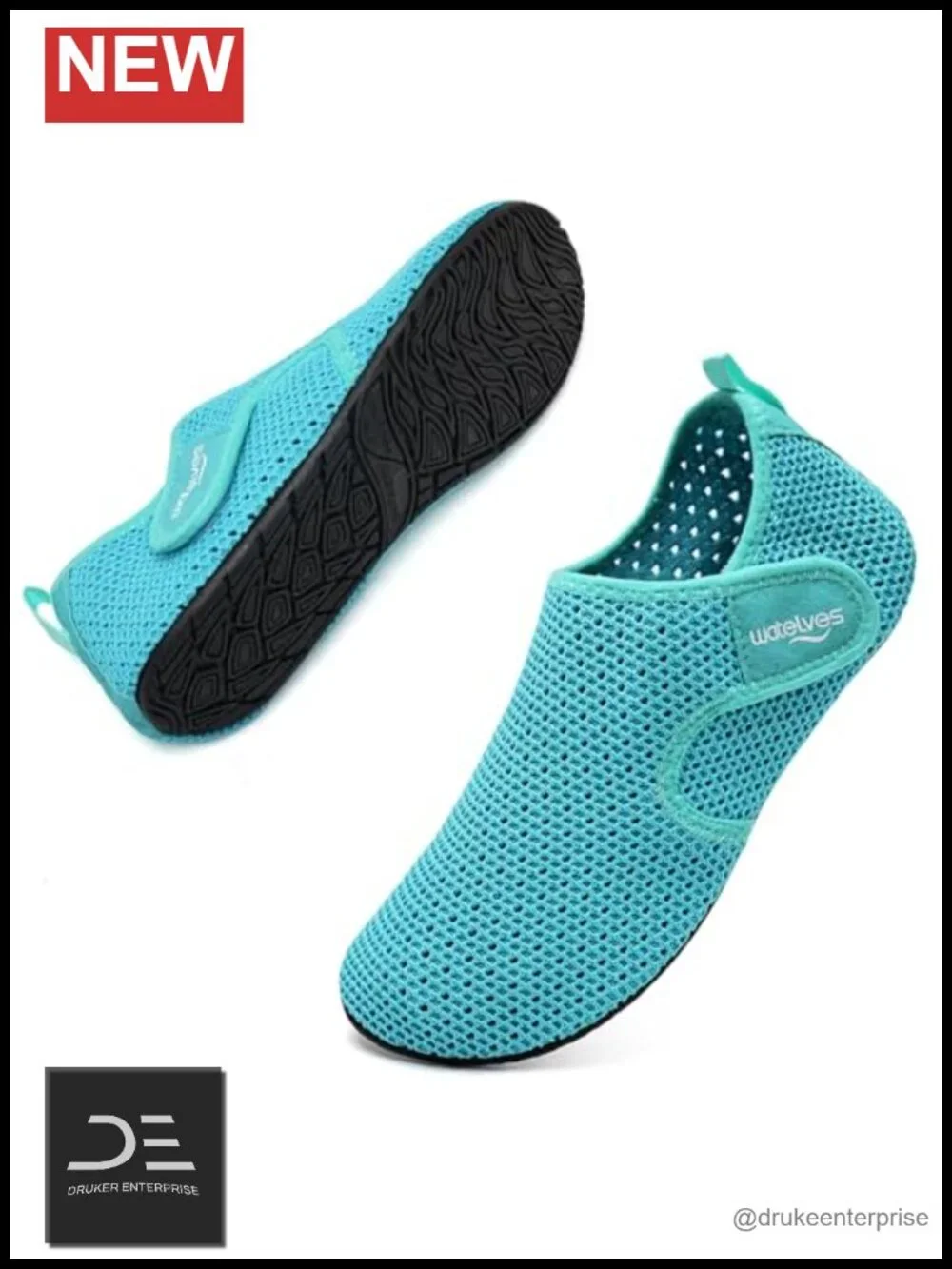 Water Shoes Quick Dry Barefoot Swim Aqua Socks with Adjustable Strap for Beach